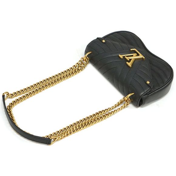 Louis Vuitton Smooth Calf New Wave Chain Bag PM Shoulder Black - Picture 9 of 14